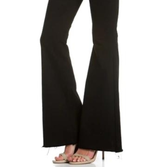 𝅺nwt!! MIDRISE BLACK  FLARE JEAN o2 DENIM - Picture 4 of 9